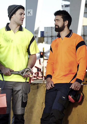 ZH248- Mens Hi Vis Aztec Polo - Short Sleeve